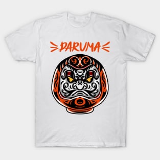 Doll Japan Daruma Japanese Traditional Art Style T-Shirt